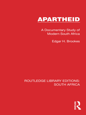 cover image of Apartheid